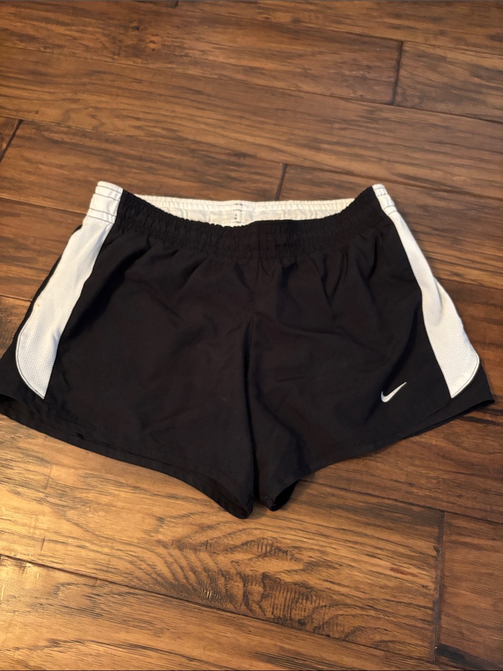 Nike Black and White Women's Athletic Running Shorts